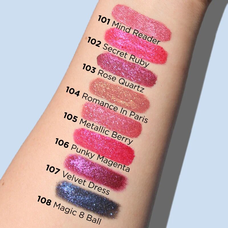 J.Cat Beauty Crystal Burst Ruj de buze lichid de lunga durata culoare 101 Mind Reader 0.8 g