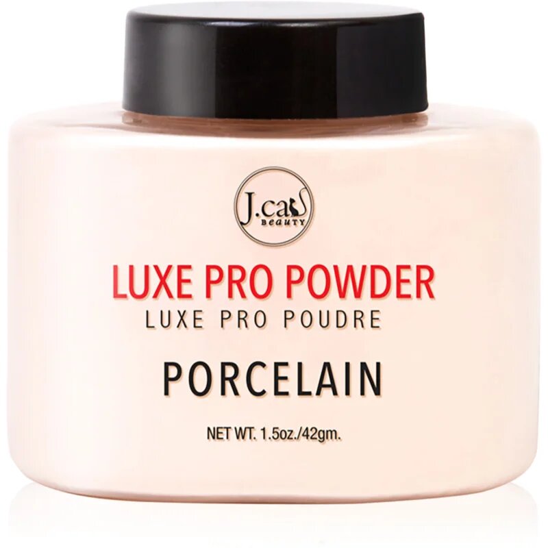 J.Cat Beauty Luxe Pro pudră liberă pentru fixare cu efect matifiant culoare 103 Porcelain 42 g