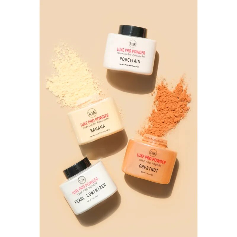J.Cat Beauty Luxe Pro pudră liberă pentru fixare cu efect matifiant culoare 103 Porcelain 42 g