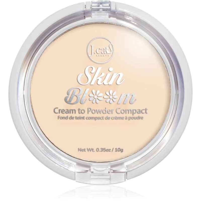J.Cat Beauty Skin Bloom crema compacta acoperire completa culoare 101 Ivory 7.5 g