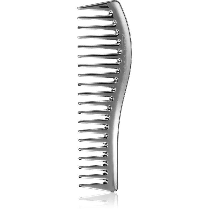 Janeke Chromium Line Wavy Comb for Gel Application pieptene de păr pentru aplicarea produselor cu textură de gel 185 x 5 cm 1 buc