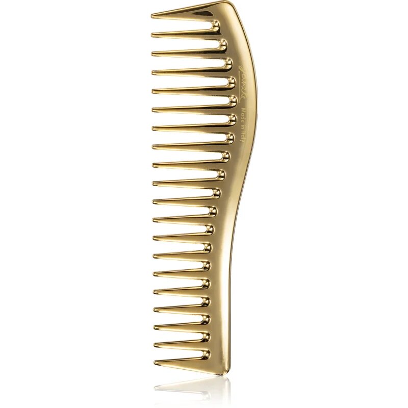 Janeke Gold Line Wavy Comb for Gel Application pieptene de păr pentru aplicarea produselor cu textură de gel 185 x 5 cm 1 buc