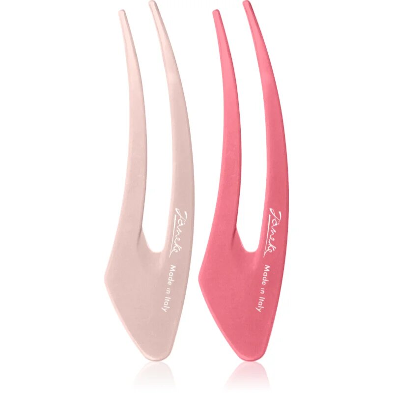 Janeke Hair Clip agrafe de par Pink 2x12.5 cm