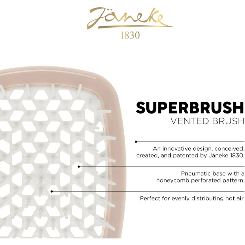 Janeke Superbrush perie par tip paleta pentru păr 203 x 85 x 31 cm 1 buc