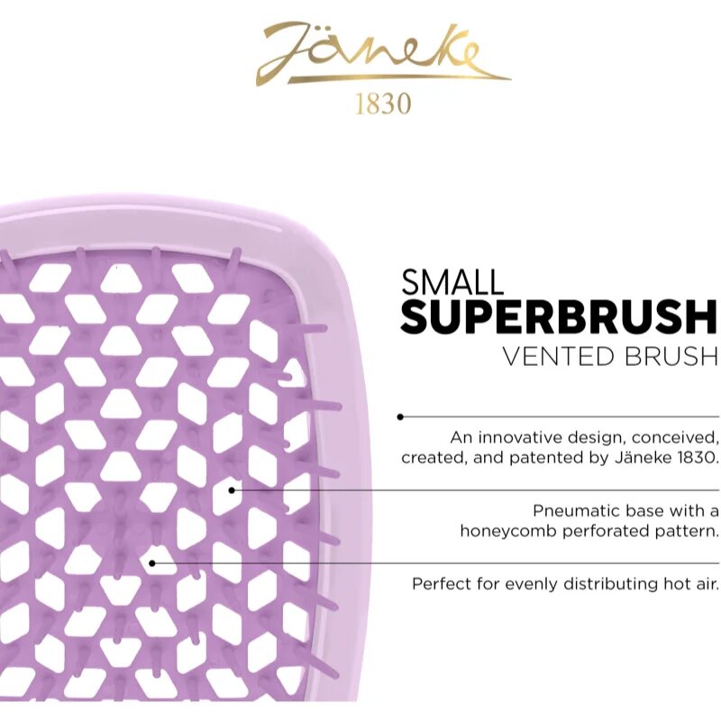Janeke Superbrush Small perie plata mica 175 x 7 x 3 cm 1 buc