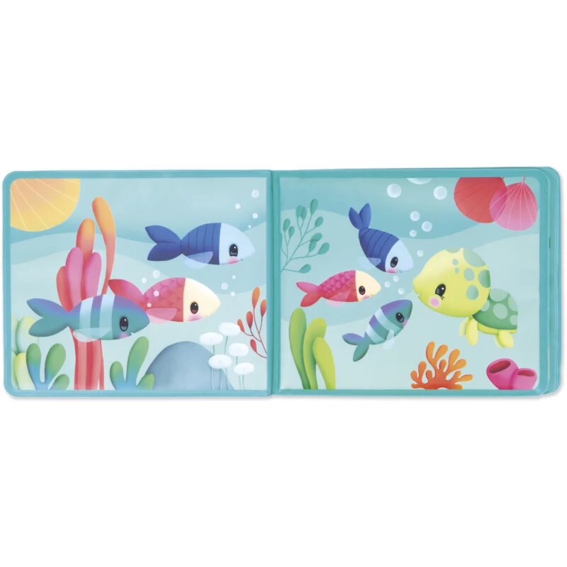 Janod Bath Book Party under the sea carte cu imagini pentru cadă 10m+ 1 buc