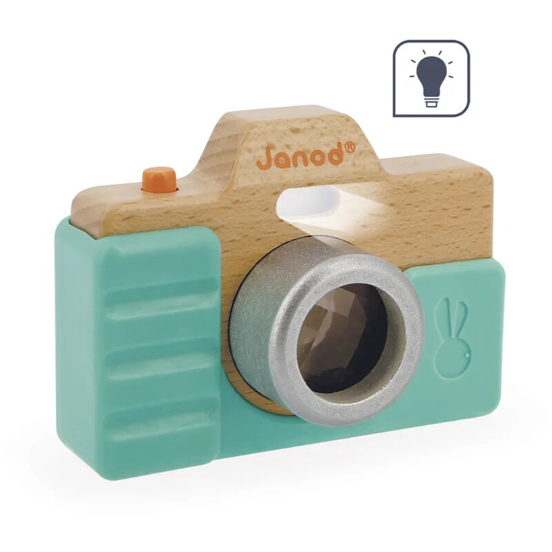 Janod Camera aparat fotografic din lemn 18m+ 1 buc