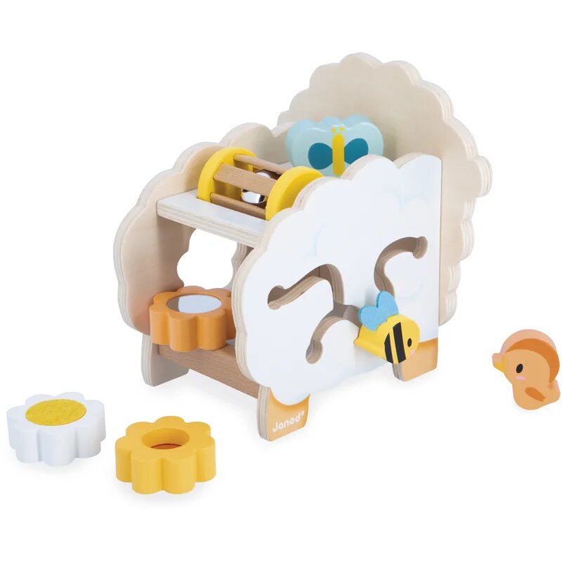 Janod Multi-Activity Sheep jucărie cu activități din lemn 12m+ 1 buc