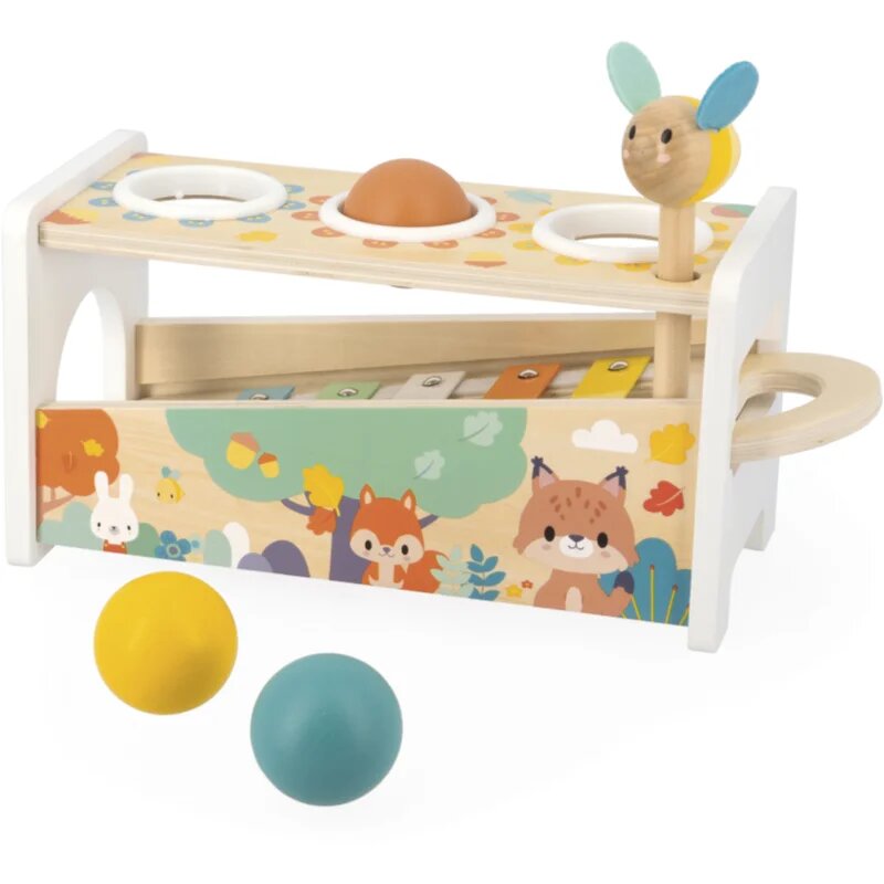 Janod Pure Tap Tap Xylophone joc interactiv de lovit cu ciocanul 12m+ 1 buc
