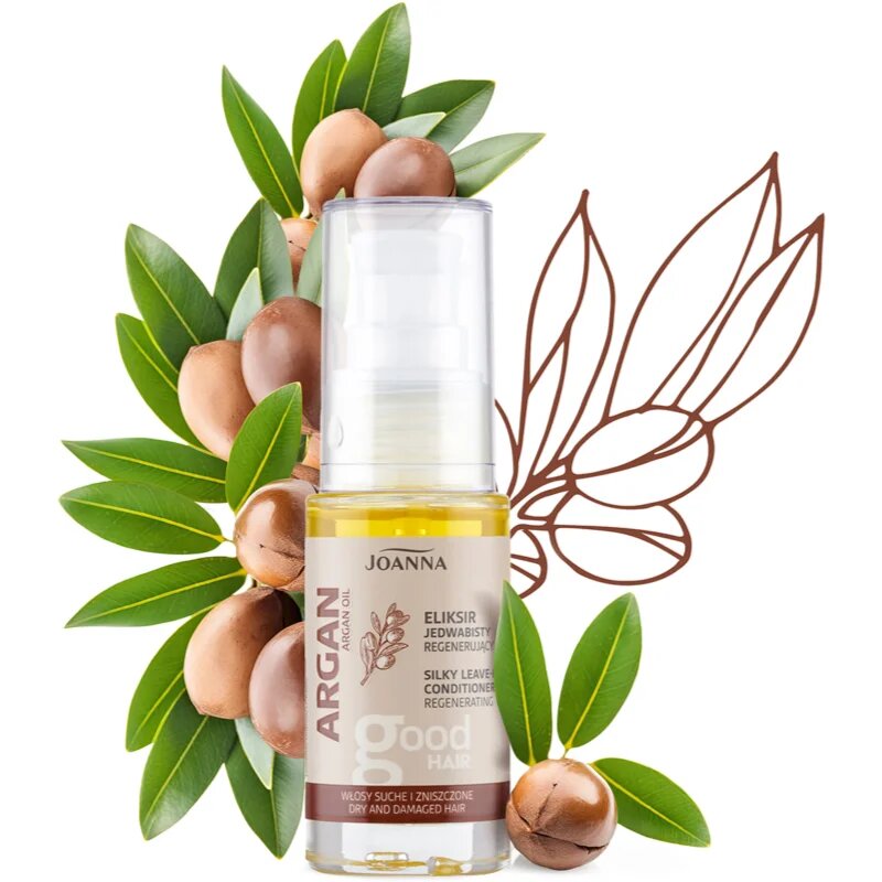 Joanna Argan Oil balsam pentru regenerarea părului pentru păr uscat și deteriorat 25 ml