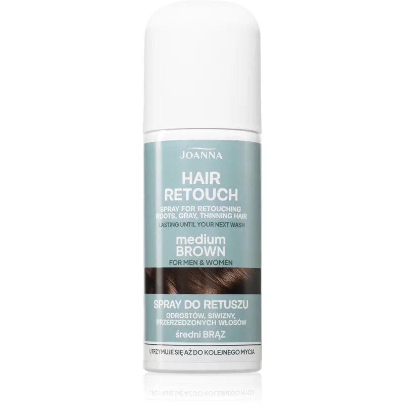 Joanna Hair Retouch Spray spray pentru acoperirea firelor albe Medium Brown 75 ml