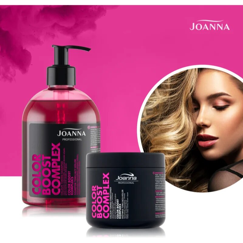 Joanna Professional Color Boost Complex șampon pentru neutralizarea tonurilor de galben 500 g