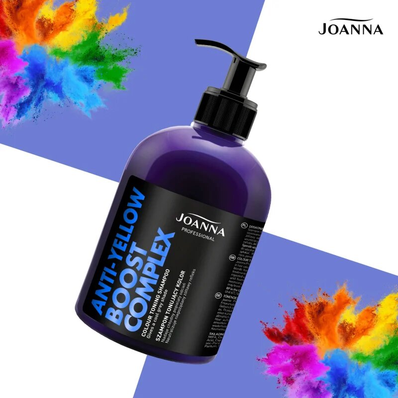Joanna Professional Color Boost Complex sampon revitalizant pentru părul blond şi gri 500 g