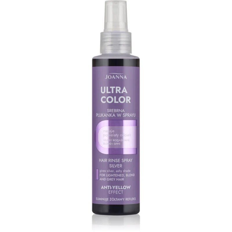 Joanna Ultra Color Hair Rinse Silver Spray pigment pentru păr culoare Silver 150 ml