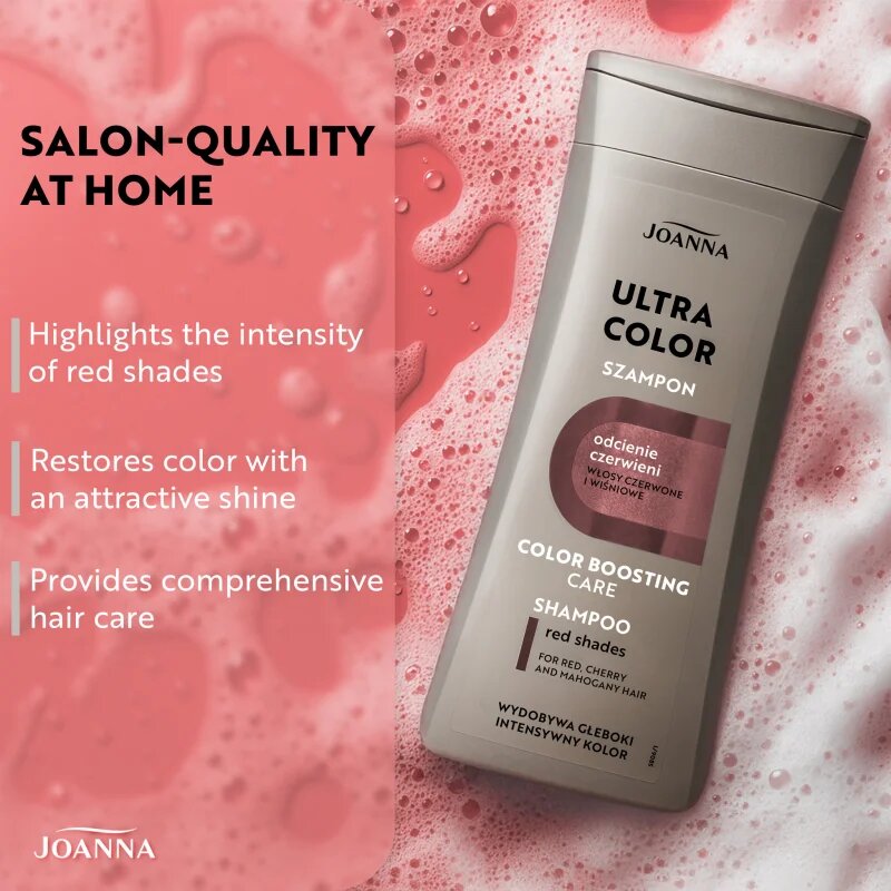 Joanna Ultra Color șampon nuanțator pentru nuante de par roscat 200 ml