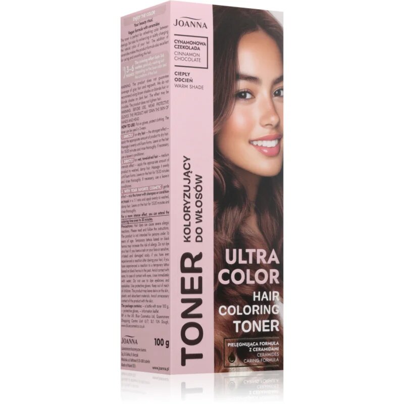 Joanna Ultra Color toner color culoare Cinnamon Chocolate 100 g