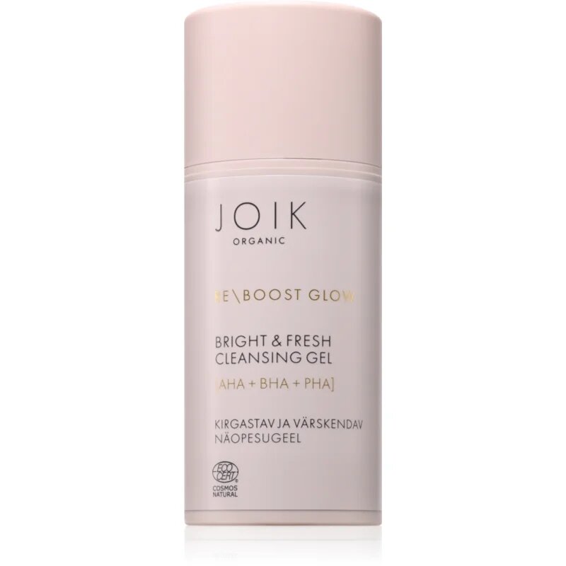 JOIK Organic Re-Boost Glow gel de curatare racoritor cu efect de exfoliere 100 ml