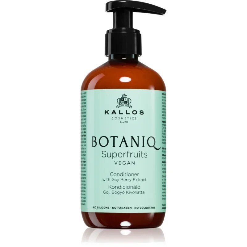 Kallos Botaniq Superfruits balsam stimulant cu extracte din plante fara sulfati si parabeni 300 ml