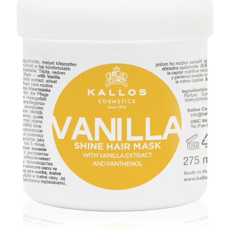 Kallos Classic masca pentru par uscat 275 ml
