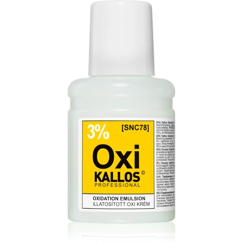 Kallos Classic Oxi Peroxide Cream 3% pentru uz profesonial 60 ml