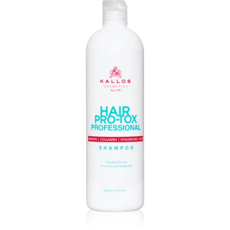 Kallos Hair Pro-Tox sampon cu keratina pentru păr uscat și deteriorat 500 ml