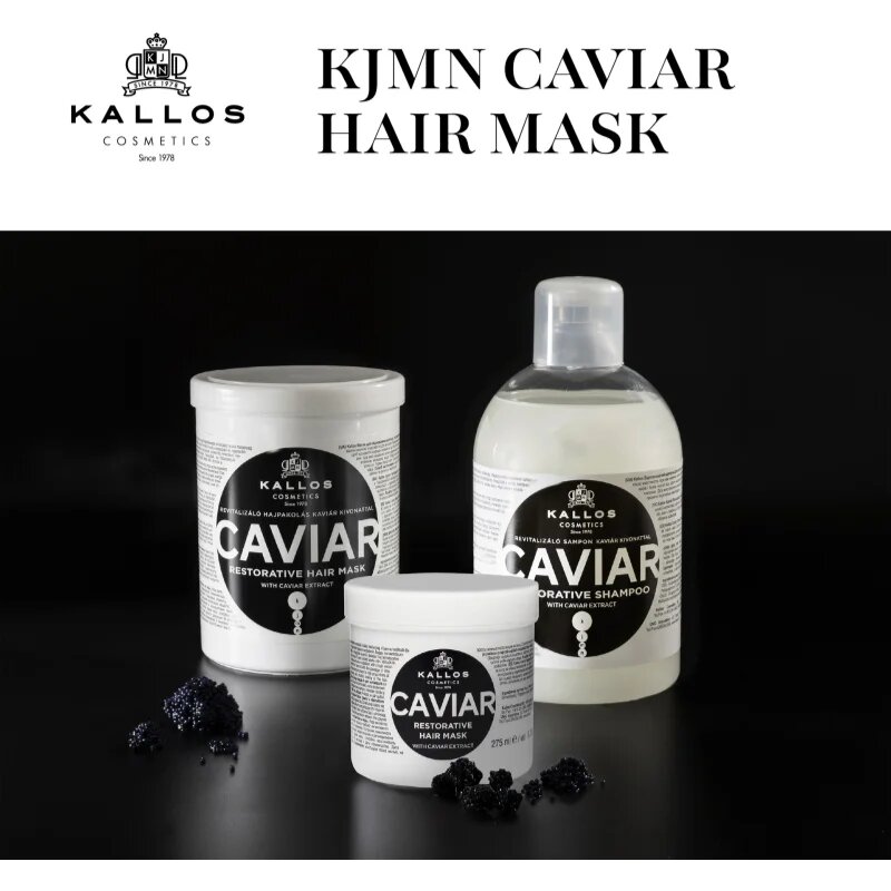 Kallos KJMN Professional Caviar masca regeneratoare cu caviar 1000 ml