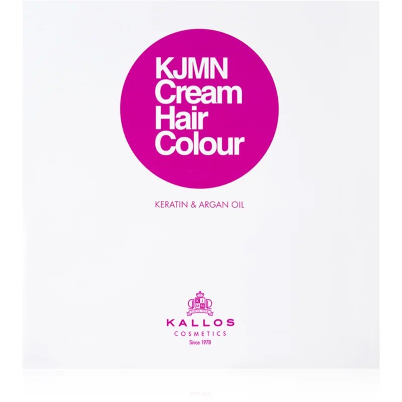 Kallos KJMN Professional Cream Hair Colour Keratin & Argan Oil culoare par cu keratina si ulei de argan culoare 12.1 Special Ultra Blonde 100 ml