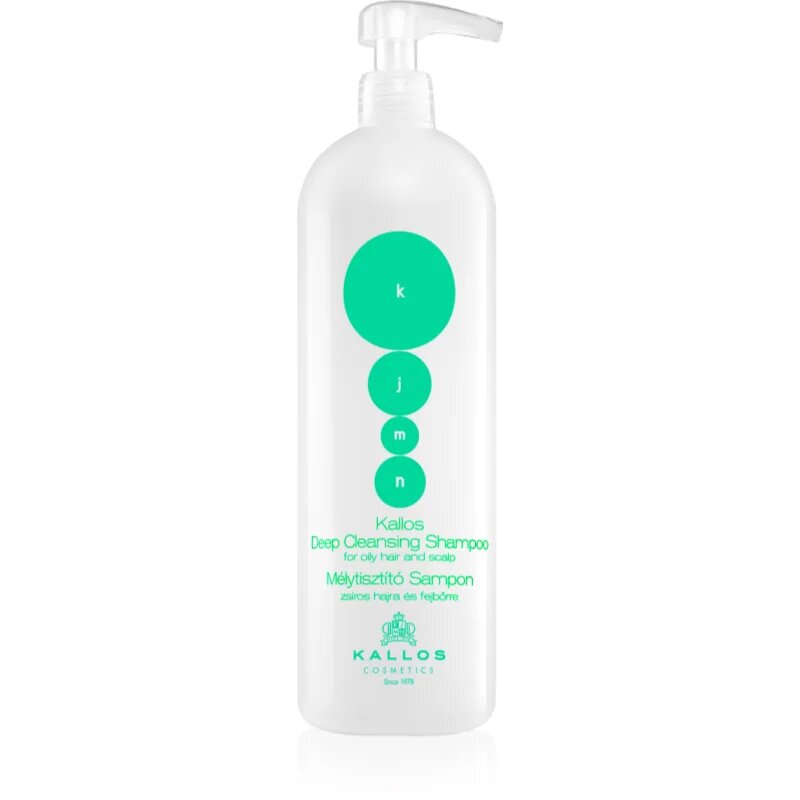 Kallos KJMN Professional curatarea profunda a scalpului pentru par si scalp gras 1000 ml