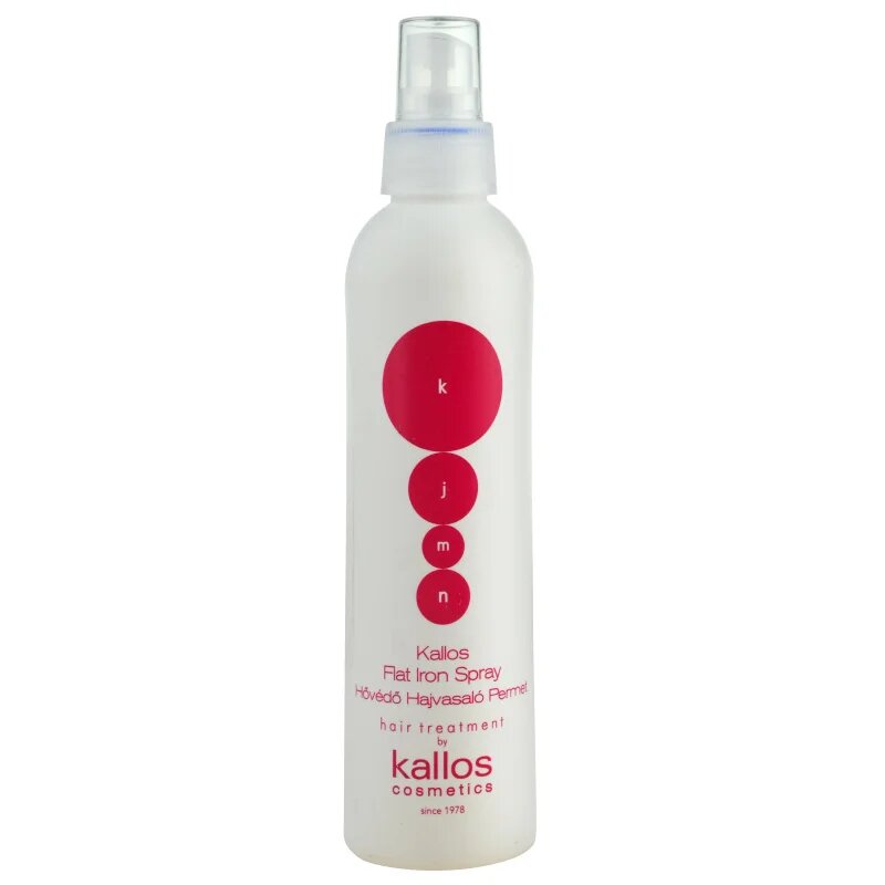 Kallos KJMN Professional Flat Iron Spray spray protector pentru modelarea termica a parului 200 ml