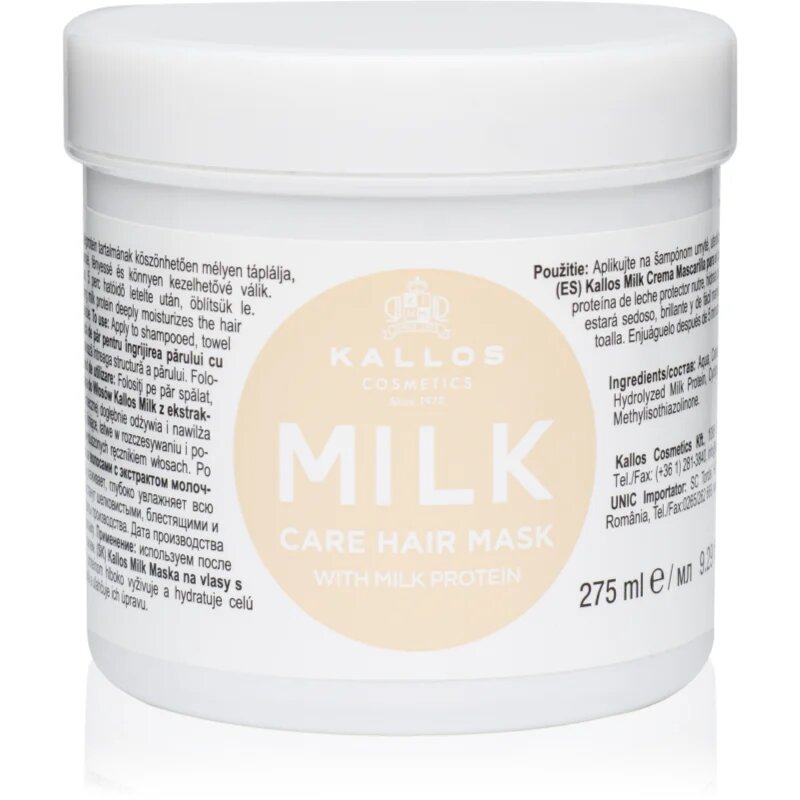 Kallos KJMN Professional Milk masca cu proteine din lapte 275 ml