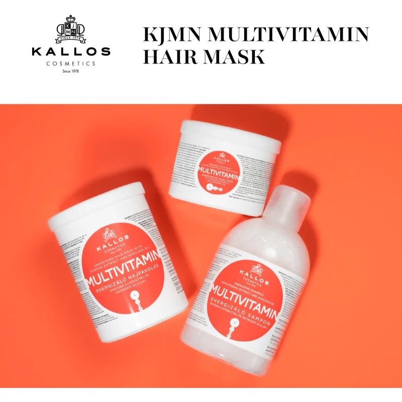 Kallos KJMN Professional Multivitamin masca de par energizant 1000 ml