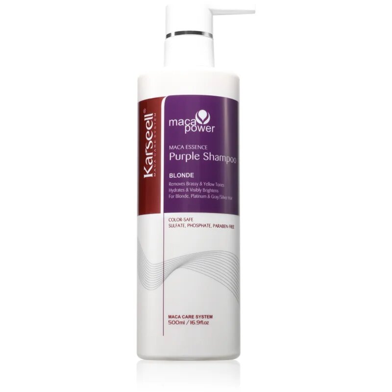Karseell Purple Shampoo sampon violet neutralizeaza tonurile de galben 500 ml