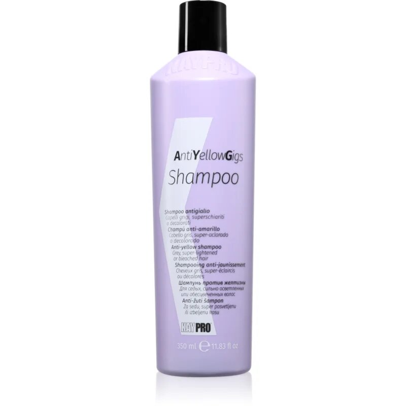 Kaypro Anti Yellow Gigs Shampoo șampon împotriva tonurilor galbene pentru par blond 350 ml