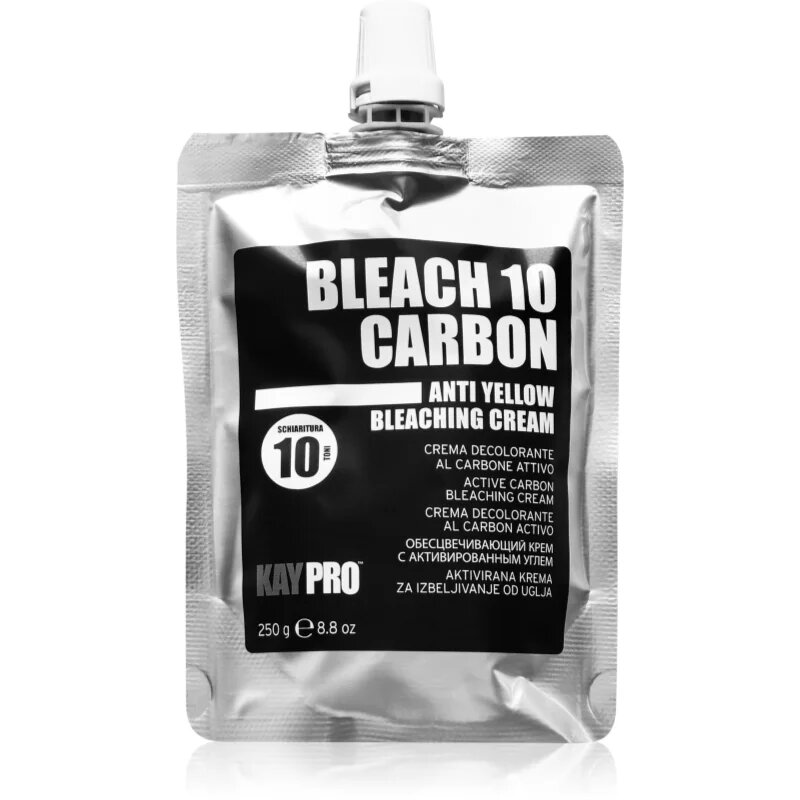Kaypro Bleach 10 Carbon Anti Yellow Bleaching Cream crema decoloranta pentru păr 250 g