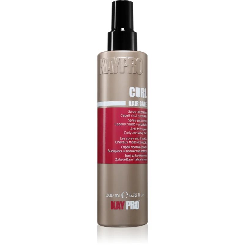 Kaypro Curl Hair Care Anti-Frizz Spray ingrijire leave-in pentru par ondulat si cret 200 ml