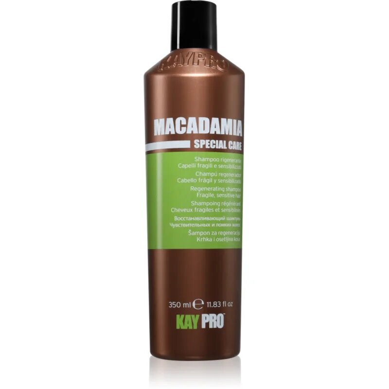 Kaypro Macadamia Regenerating Shampoo sampon pentru regenerare împotriva părului fragil 350 ml