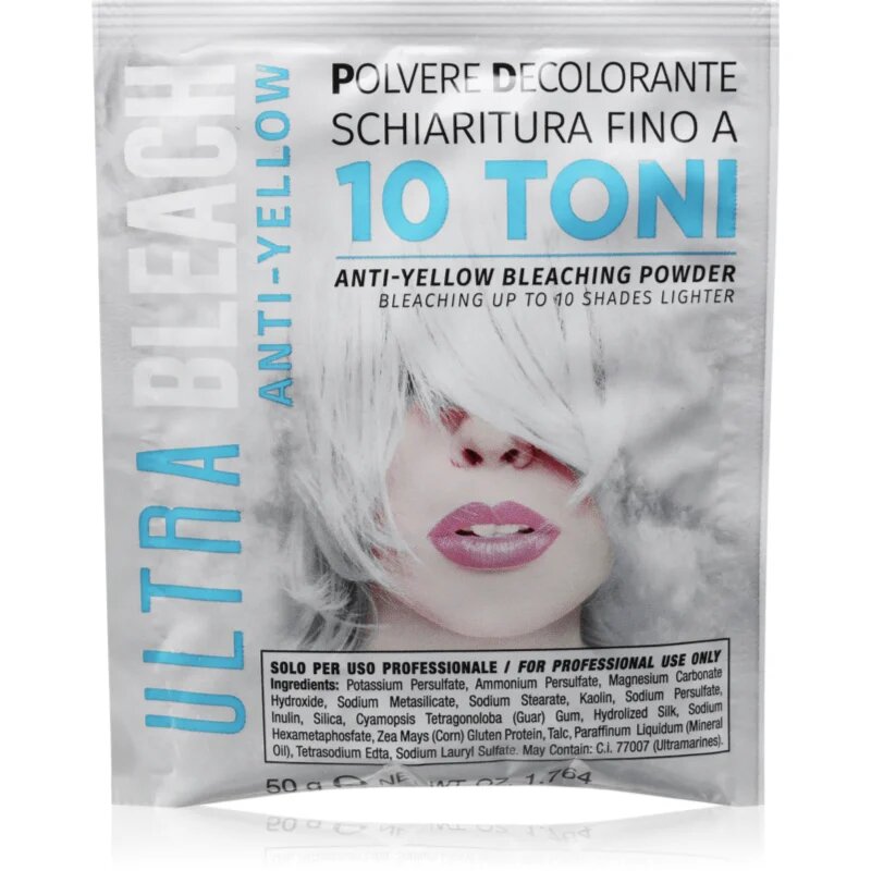 Kaypro Ultra Bleach No-Yellow Bleaching Powder decolorant pentru păr pentru uz profesonial 50 g