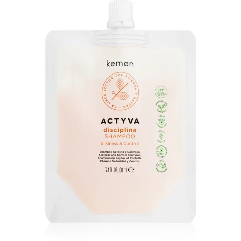 Kemon Group Actyva Disciplina sampon de regenerare si hidratare pentru parul fragil lipsit de strălucire 100 ml