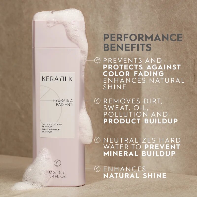 KERASILK Essentials Color Protecting Shampoo Sampon pentru par vopsit decolorat și tratat chimic. 250 ml
