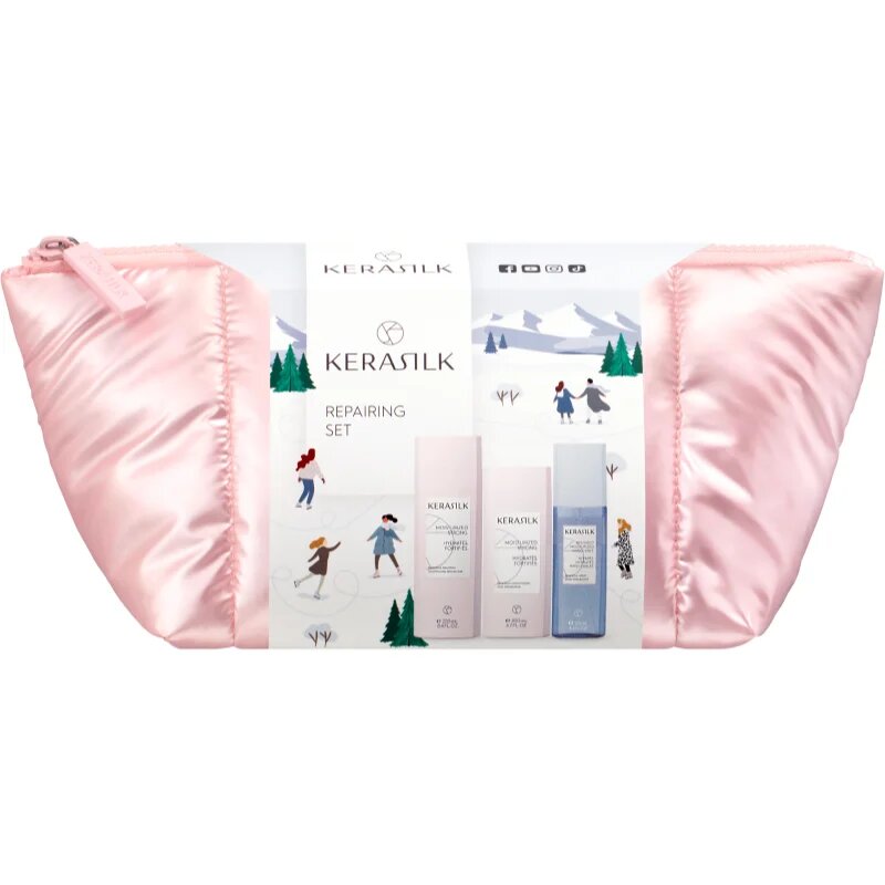 KERASILK Essentials Repairing Set set cadou pentru păr uscat și deteriorat