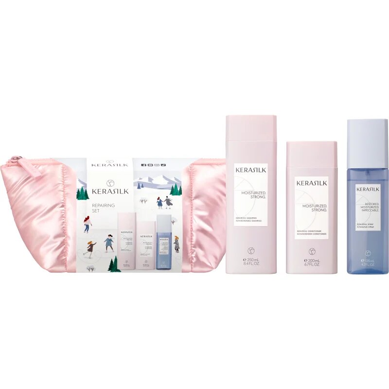 KERASILK Essentials Repairing Set set cadou pentru păr uscat și deteriorat
