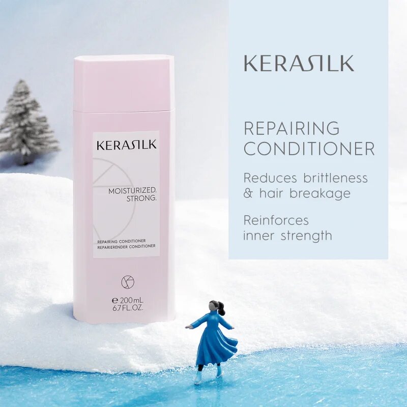 KERASILK Essentials Repairing Set set cadou pentru păr uscat și deteriorat