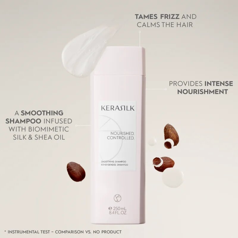 KERASILK Essentials Smoothing Shampoo Șampon pentru păr aspru și indisciplinat 75 ml