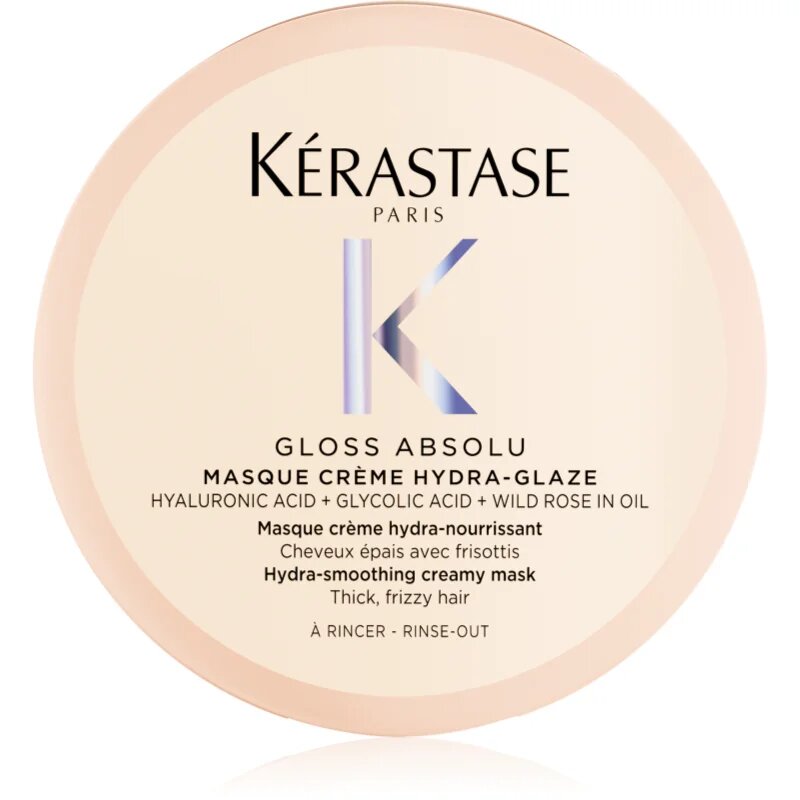 Kérastase Gloss Absolu Masque Créme Hydra-Glaze Masca de par pentru par indisciplinat 75 ml