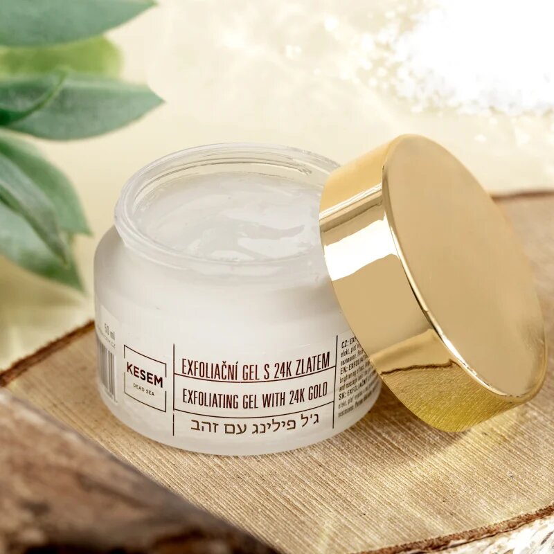 KESEM Exfoliating Gel with 24K Gold gel exfoliant cu aur de 24 de karate 50 ml