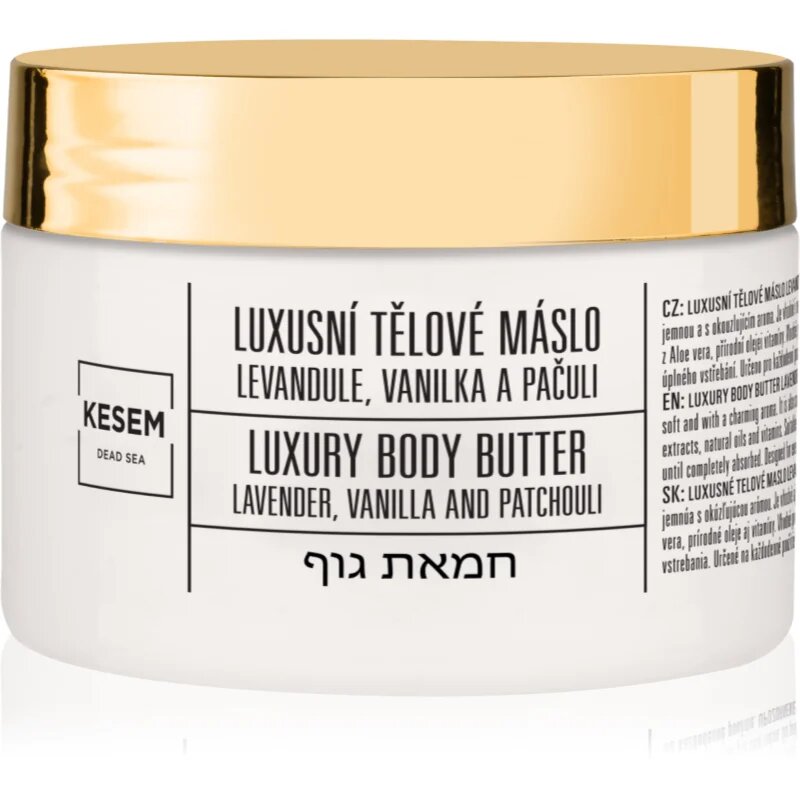 KESEM Luxury Body Butter Lavender Vanilla & Patchouli unt pentru corp levandule vanilka a pačuli 350 ml