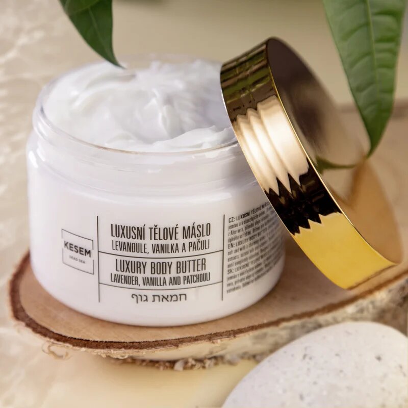 KESEM Luxury Body Butter Lavender Vanilla & Patchouli unt pentru corp levandule vanilka a pačuli 350 ml
