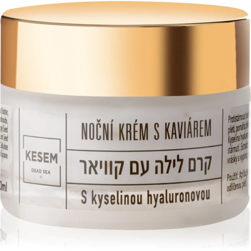 KESEM Night Cream with Caviar and Hyaluronic Acid crema de noapte cu caviar și acid hialuronic 50 ml