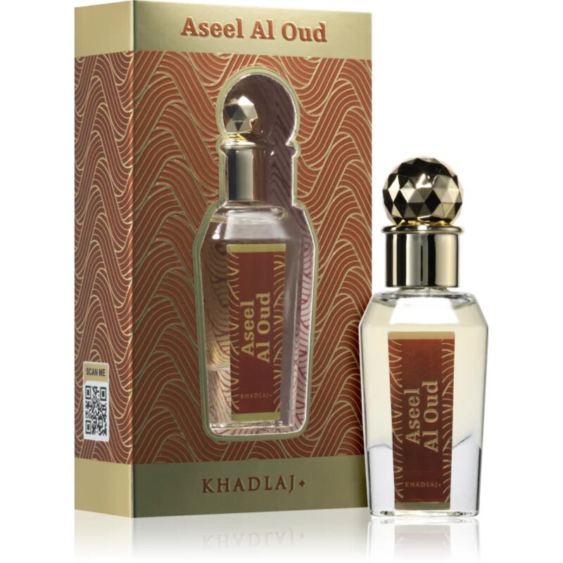 Khadlaj Aseel Al Oud ulei parfumat unisex 15 ml