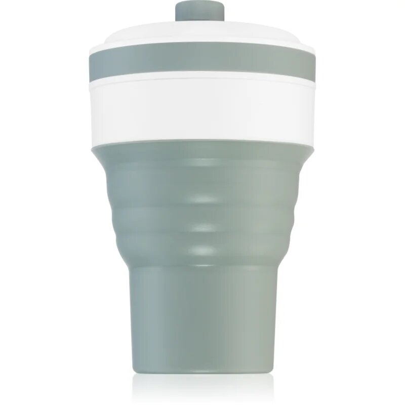 KidPro Collapsible Mug ceasca cu pai Grey 1 buc